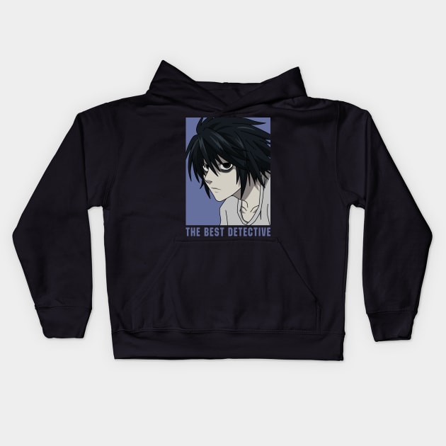 L Lawliet Kids Hoodie by Brok Design